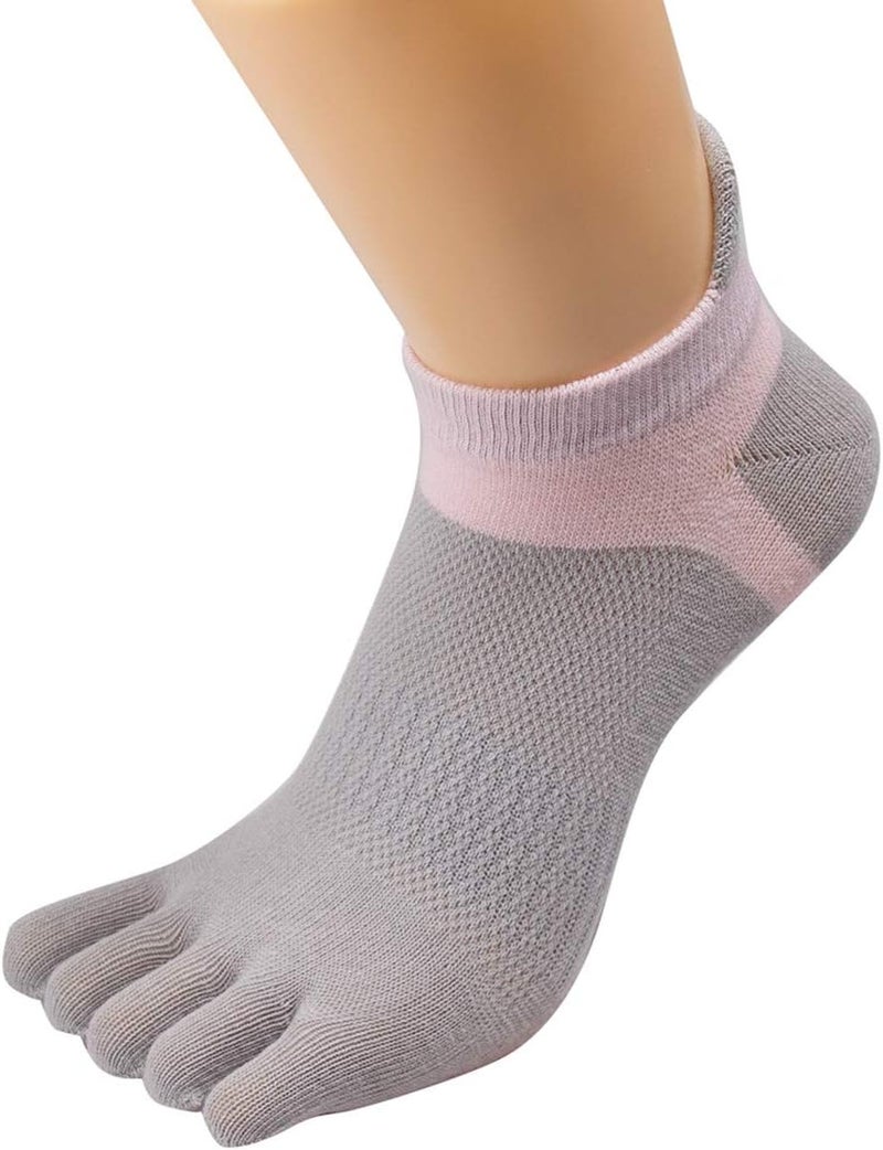 Fasot Women Toe Socks 5 Finger Cotton Wicking Athletic 6 Pack 3 Pack - Image 5